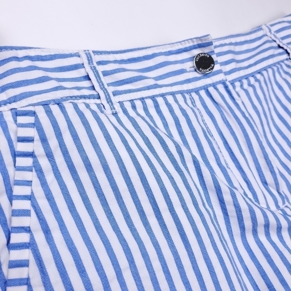 New Talbots Petites Blue Gingham Stripe Skirt 2p - Picture 8 of 9